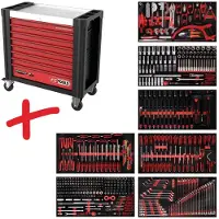 Ks Tools Ensemble de chariots d'atelier Performanceplus P25 avec 510 outils pour 7 tiroirs