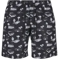 Urban Classics Shorts de bain gris / noir / blanc