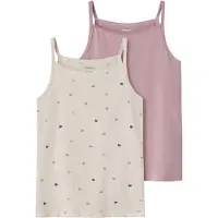 Name it Maillot de corps bleu foncé / taupe / kiwi / rose ancienne