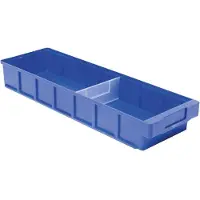 LA-KA-PE Caisse-étagère VKB L600xl186xH83mm bleu polypropylène