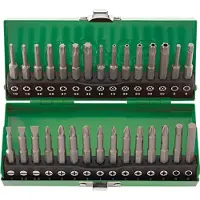 Fortis Assortiment d'embouts 30 pièces avec embouts 50mm FORTIS (Clé Allen, Cruciforme Phillips PH, Fente de vis, Torx TX)