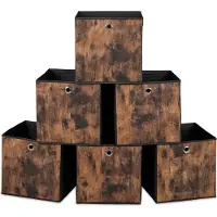 Relaxdays 6x bacs-de-rangement (36 l, 6x, 33 x 33 x 33 cm)