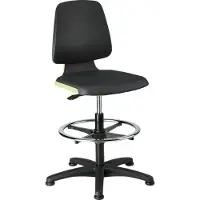 BIMOS Siège de travail Labsit 3, K-cuir vert Hauteur d'assise 520-770 mm