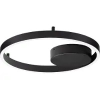 Lyora Plafonnier Hedra rond Ø 40cm noir