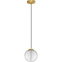 Nova Luce Galeo - lampe suspendue - Ø 22 x 209 cm - 7W dimmable LED inclus - or sablé