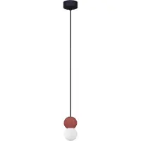 Nova Luce Zero - lampe suspendue - Ø 8 x 115 cm - rouge