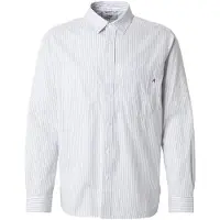 Replay pour homme. M4138A.000.52880 Chemise à rayures Coupe régulière bleu (XL), Casuel, Coton, Classique, Manche longue