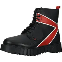 Kickers Bottines confortables à lacets pour femmes 910624-50 83 Noir