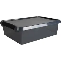Sunware Aufbewahrungsbox Comfort-line, 32L, grau-transparent (40 cm, 32 l)