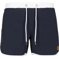 Urban Classics Shorts de bain bleu marine / blanc