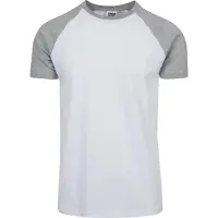 Urban Classics T-Shirt gris / blanc