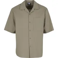 Urban Classics Relaxed Seersucker Short Sleeve Shirt Vert 3XL Homme