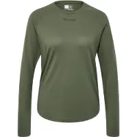 Hummel Mt Vanja Long Sleeve T-shirt Vert S Femme