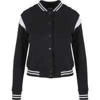 Urban Classics Veste de survêtement noir / blanc
