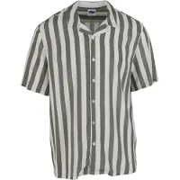 Urban Classics Viscose Aop Resort Short Sleeve Shirt Blanc,Gris 5XL Homme