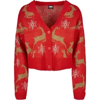 Urban Classics Cardigan or / rouge / blanc