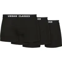 Urban Classics Boxer de - Boxers Organiques - Lot De 3 - S - 5XL - pour Homme - noir - Taille XXL