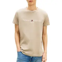 Tommy Hilfiger T-Shirt kaki / blanc