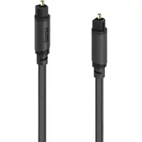 Hama Câble de raccordement 00202018 Toslink audio [1x Toslink mâle (ODT) - 1x Toslink mâle (ODT)] 5 m noir contacts dor