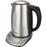 Brandt Bouilloire - - BO1202B - 1,7 L - 5 températures + maintien au chaud - Inox et noir