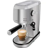 OEM SENCOR SES 4900SS Espresso, buse vapeur rotative, plateau d'égouttage amovible pour un nettoyage facile, pression de la pompe 20 bars, fonction de mémorisation de la taille de la tasse