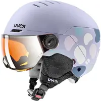 Uvex Rock JR Visor, casque de ski avec visière, junior, violet