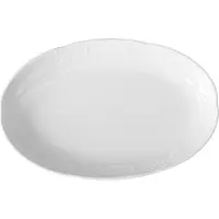 Hendi Plat de service ovale en porcelaine blanche (6 pièces)