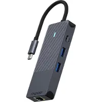 Rapoo USB-C Multiport Adapter 8-in-1, grau