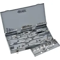 Volkel ensemble taraud et filière M3 - 12, 42 pièces