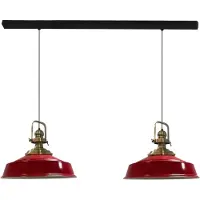 Bamyum Asletl Pendelleuchte Rot x2 Flamme (E27)