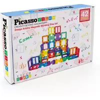 PicassoTiles Artistry - tuiles de construction magnétiques, 42dlg.