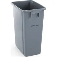 Hendi Abfalleimer schmal, 60L, Hellgrau, 455x315x(H)580mm