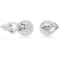 Swarovski Boucles d'oreilles 'Lucent' argent / blanc perle