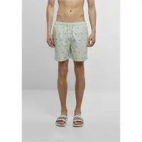 Urban Classics Shorts de bain bleu marine / menthe