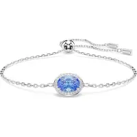Swarovski Constella Bracelet ovale coupe bleu, (24 cm, Métal )