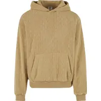Urban Classics Jaquard Velvet Hoodie Beige M Homme