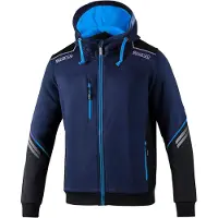 Sparco Ndis Full Zip Sweatshirt Bleu S