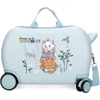 Bloom Valise rigide multidirectionnelle pour enfants avec poignée ajustable et compartiments élastiques, Valise, Bleu