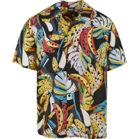 Urban Classics Chemise turquoise / ocre / vert / noir / blanc