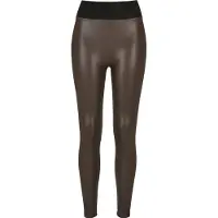 Urban Classics Leggings brun foncé / noir