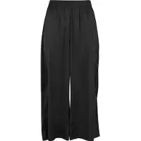 Urban Classics Pantalon en tissu Femme Ladies Satin Wide Leg Culotte noir XL