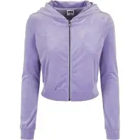 Urban Classics Velvet Sweatshirt Bleu M Femme