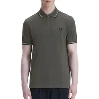 Fred perry Polo TWIN TIPPED SHIRT hommes - Vert - EU L