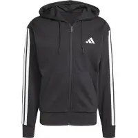 Adidas Essentials 3 Stripes Fleece Full Zip Sweatshirt Noir M / Regular Homme