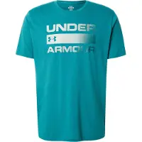 Under Armour T-Shirt fonctionnel 'Team Issue' gris foncé / vert / pétrole