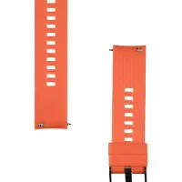 Tactical Strap - Quick Release Silicone Band 20mm Orange (20 mm, Métal, Silicone), Sangles de montre, Orange