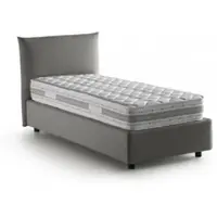 Talamo Italia Astianatte - Lit Simple, Gris, Matelas Inclus Italy
