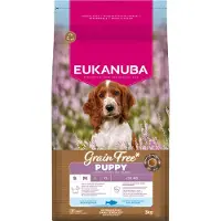 Eukanuba Grain Free Puppy Small Medium Ocean Fish 3 kg nourriture sans céréales pour chiots de petites et moyennes races avec du poisson