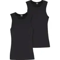 Urban Classics Débardeur de - Débardeurs Côtelés - Lot de 2 - M - XXL - pour Homme - noir - Taille XXL
