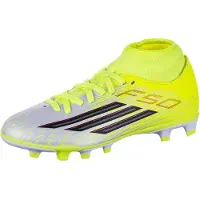 Adidas F50 League Mid Cut Fg/mg Junior Football Boots Jaune EU 36 Enfants
